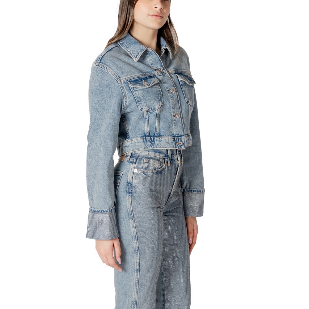 Only Hellblaue Bio-Baumwolljacken &